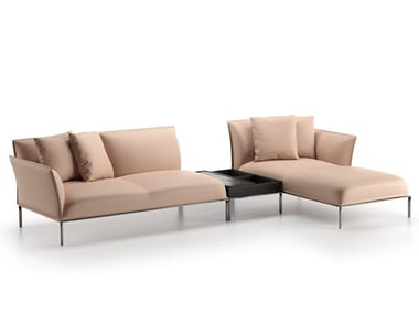 EUFOLIA - Sectional sofa with chaise longue by Natuzzi Italia