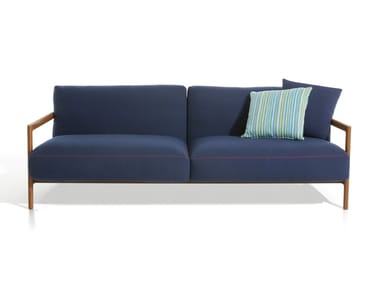 EVERYDAY LIFE OPEN SOFA - 4 seater fabric garden sofa by DE PADOVA