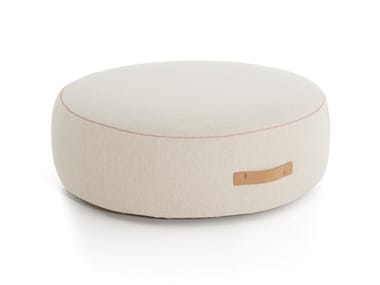 EVERYDAY LIFE POUF OUTDOOR - Round fabric garden pouf by DE PADOVA