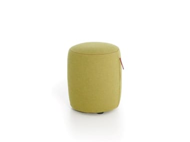 EVERYDAY LIFE POUF - Round fabric pouf by DE PADOVA