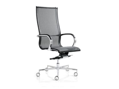 CLASSE 2 EM 202 MESH - Mesh office chair with castors with 5-Spoke base by Frezza