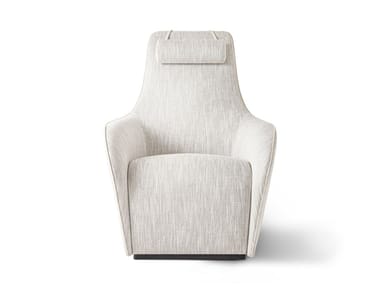 TIE XL - Fabric armchair with removable cover by Giorgetti