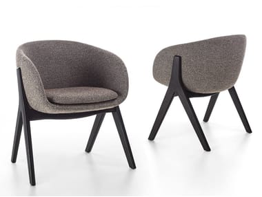 LAMBDA - Upholstered chair by Porada