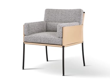 FAME - Fabric easy chair with armrests by Wittmann