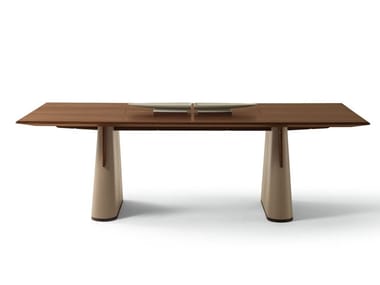 FANG - Rectangular wooden table by Giorgetti