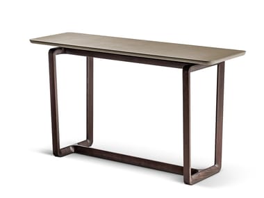 FIDELIO - Rectangular wooden console table by Poltrona Frau