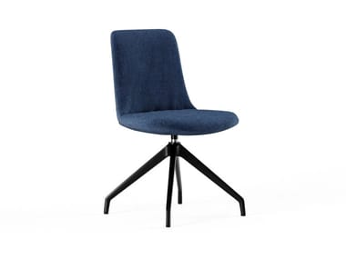 FIOR DI LOTO - Trestle-based upholstered fabric office chair by Frezza