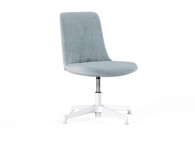 FIOR DI LOTO - Upholstered fabric office chair with 4-Spoke base by Frezza