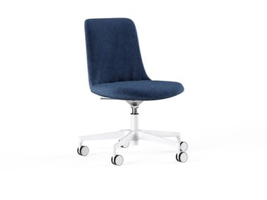 FIOR DI LOTO - Fabric office chair with castors with 5-Spoke base by Frezza