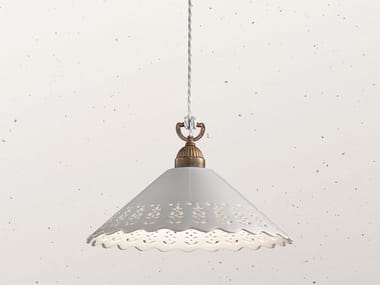 FIOR DI PIZZO 065.09 - LED ceramic pendant lamp by Il Fanale