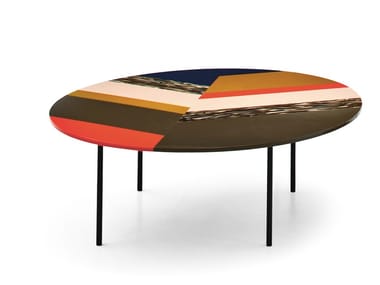 FISHBONE - Round methacrylate coffee table by Moroso