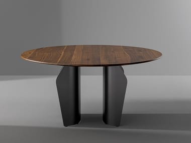 FLAME WOOD - Round table by Bonaldo