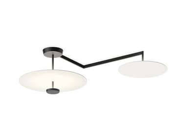 FLAT 5910 - LED metal ceiling lamp by Vibia