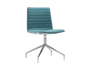 FLEX CORPORATE SI1639 - Swivel upholstered trestle-based chair by Andreu World