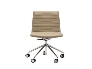 FLEX EXECUTIVE SI1856 - Height-adjustable office chair with castors with 5-Spoke base by Andreu World