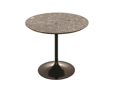 FLÛTE - Round high side table by Sovet Italia