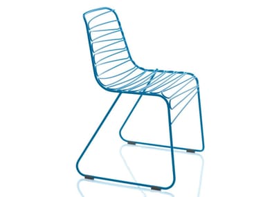 FLUX - Sled base metal chair by Magis