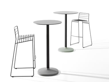 FONDA - Round high table by B-LINE