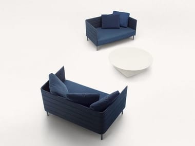 FRAME ON - 2 seater fabric garden sofa by Paola Lenti