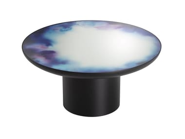 FRANCIS - Round mirrored glass coffee table by Petite Friture