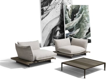 APSARA - Modular garden armchair by Giorgetti