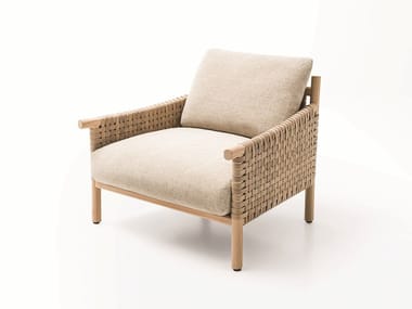 KIORI - Sassafras garden armchair with removable cover by Paola Lenti