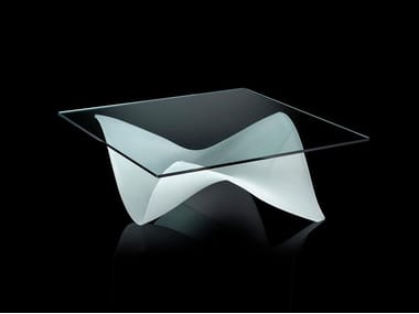 GAUDÌ - Square glass coffee table by Reflex