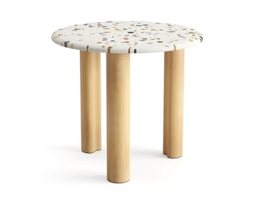 GHIA - Round MDF high side table by Arper