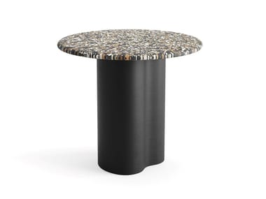 GHIA TOTEM - Round MDF high side table by Arper