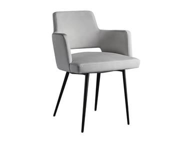 GRACE.P.TT - Upholstered fabric chair with armrests by Colico