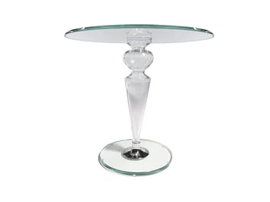 GRAN CANAL - Round glass coffee table by Reflex