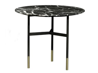 HARRI - Round Nero Marquina marble coffee table by more