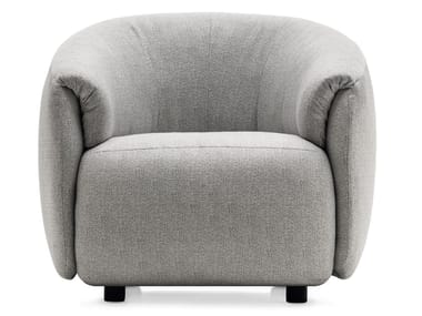 HAVEN - Fabric armchair with armrests by Calligaris