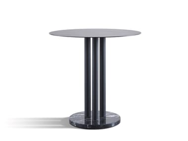 BATON - Round metal table by Wittmann