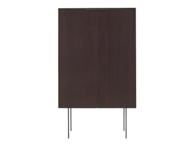 SELVANS - Walnut highboard with doors by Ligne Roset