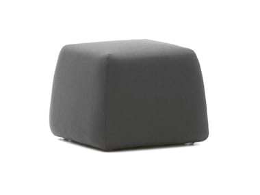 HIGHLANDS - Square fabric pouf with removable lining by Moroso