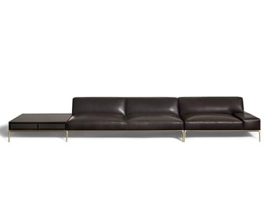 HORIZONTAL SOFA ?DITION - Sectional modular leather sofa by DE PADOVA