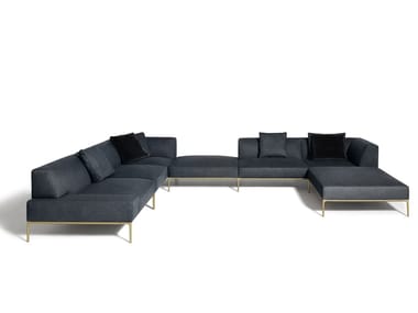 HORIZONTAL SOFA ?DITION - Sectional modular fabric sofa by DE PADOVA