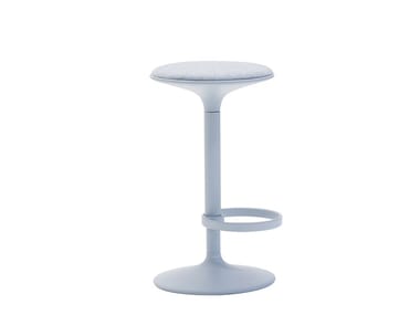 HULA BQ2796 - Swivel aluminium stool with footrest by Andreu World