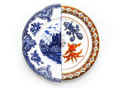 HYBRID ISAURA - Round porcelain dinner plate (Request Info)