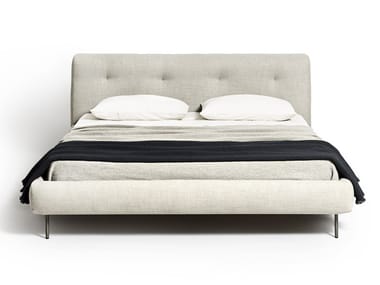 IMERA - Double bed with upholstered headboard by DE PADOVA