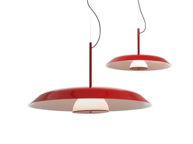 IRIDE - Metal and glass pendant lamp by Oluce