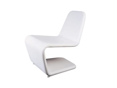 JAZZ - Cantilever leather easy chair by Reflex