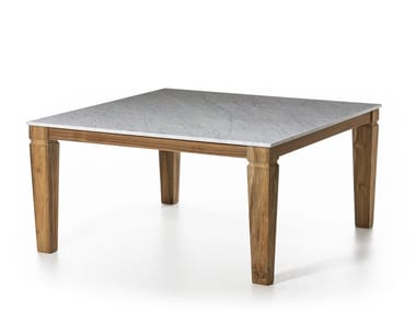 JEKO 31 - Square Carrara marble garden table by Gervasoni