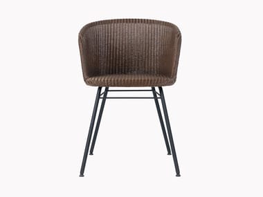 JULES - Lloyd loom chair with armrests by Vincent Sheppard