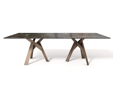 JUNGLE - Rectangular ceramic table by Calligaris