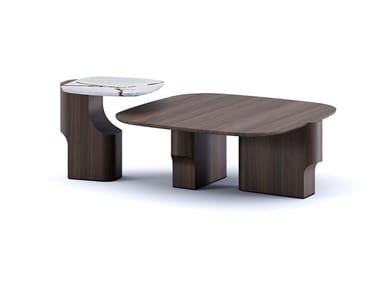 KENYA - Wood and marble coffee table by Paolo Castelli