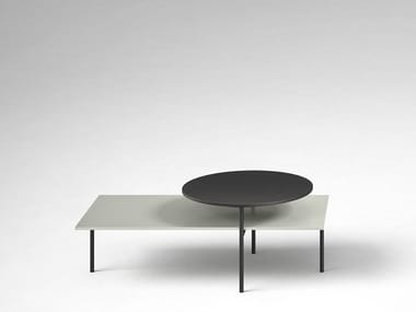 KIN - Contemporary style low rectangular coffee table for living room by Novamobili