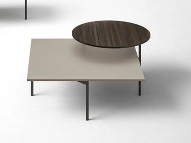 KIN - Low square coffee table for living room by Novamobili