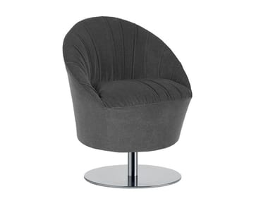 LADY SOFT - Swivel fabric armchair by Tonon